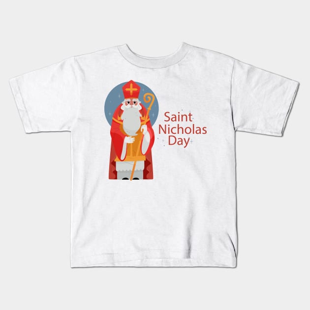 Merry Christmas from old Saint Nick Kids T-Shirt by blackypaw